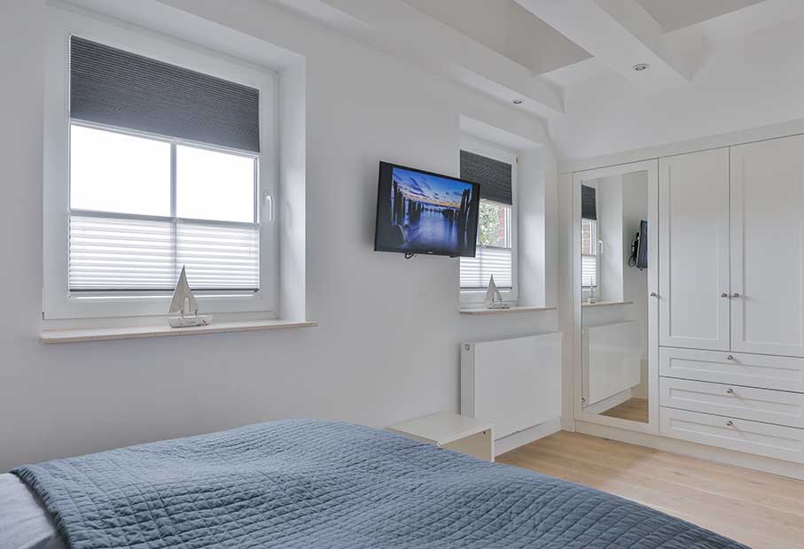 Schlafzimmer mit Doppelbett für 2 Personen