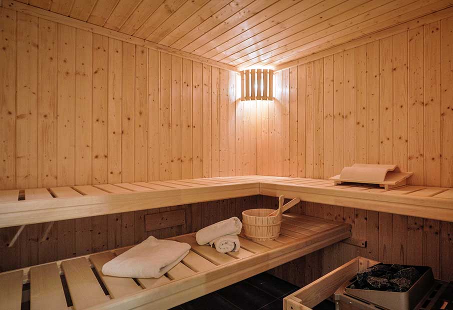 Eigene Sauna im Haus