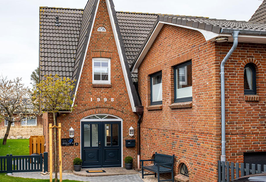 Ferienhaus Sylt Seascape III Aussenansicht im typisch friesischem Stil